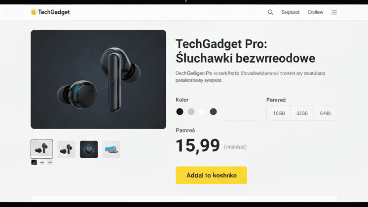 Strona Produktowa "TechGadget"